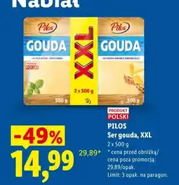 Lidl Ser gouda Pilos XXL oferta