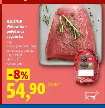 Lidl Wołowina - polędwica cygańska Rzeźnik oferta