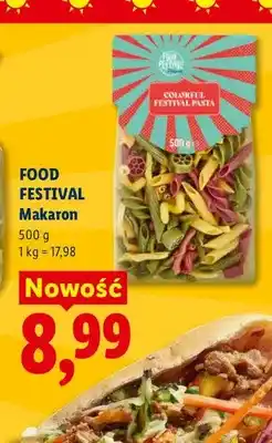 Lidl Makaron kolorowy Food Festival oferta