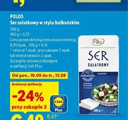 Lidl Ser sałatkowy w stylu bałkańskim Pilos oferta