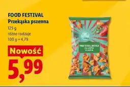 Lidl Przekąska pszenna Pretzel Bites Jalapeno Food Festival oferta
