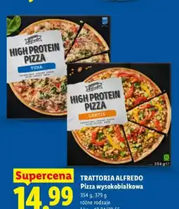Lidl Pizza wysokobiałkowa Trattoria Alfredo Tuna oferta