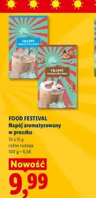 Lidl Napój aromatyzowany w proszku Frappé Coconut Flavour Food Festival 10-pak oferta