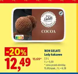 Lidl Lody kakaowe Bon Gelati oferta