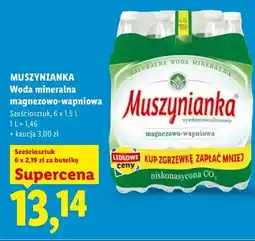 Lidl Woda mineralna magnezowo-wapniowa Muszynianka 6-pak oferta