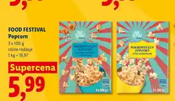 Lidl Popcorn do mikrofalówki o smaku serowym Food Festival 3-pak oferta