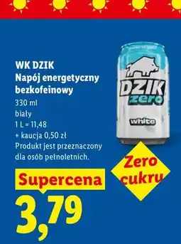 Lidl Napój energetyczny bezkofeinowy WK Dzik oferta