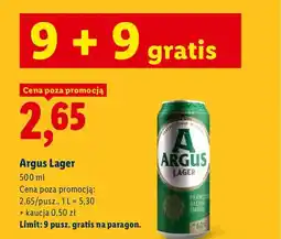Lidl Piwo Argus Lager oferta