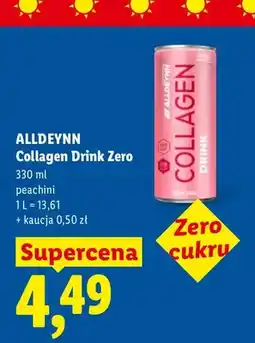 Lidl Napój kolagenowy Alldeynn Collagen Drink Zero Peachini oferta