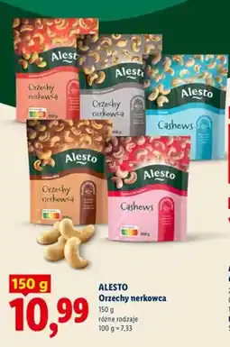 Lidl Orzechy nerkowca o smaku paprykowym Alesto oferta