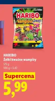 Lidl Żelki kwaśne wampiry Haribo oferta
