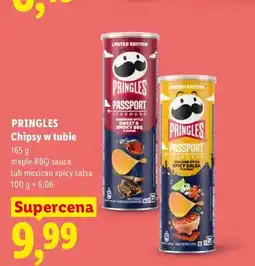 Lidl Chipsy w tubie maple BBQ sauce Pringles oferta