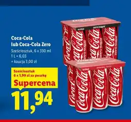 Lidl Napój gazowany Coca-Cola Zero 6-pak oferta