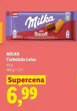 Lidl Czekolada Lotus Milka oferta