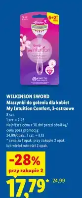 Lidl Maszynki do golenia dla kobiet Wilkinson Sword My Intuition Comfort oferta