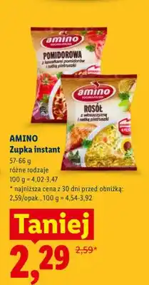 Lidl Zupka instant Amino pomidorowa oferta