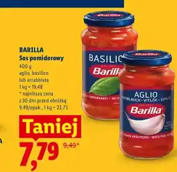 Lidl Sos pomidorowy Barilla aglio oferta