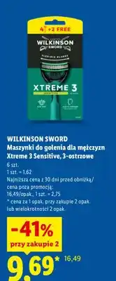 Lidl Maszynki do golenia dla mężczyzn Wilkinson Sword Xtreme 3 Sensitive oferta