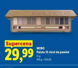 Lidl Paleta 12 cieni do powiek Wibo Go Nude oferta