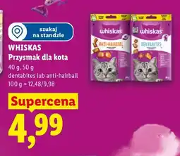 Lidl Przysmak dla kota Whiskas Dentabites oferta