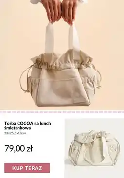 Homla Torba na lunch Homla COCOA śmietankowa oferta