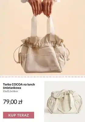 Homla Torba na lunch Homla COCOA śmietankowa oferta