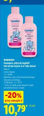 Lidl Szampon dla dzieci Bambino oferta