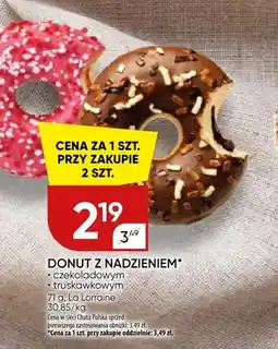 Chata Polska Donut z nadzieniem czekoladowym La Lorraine oferta