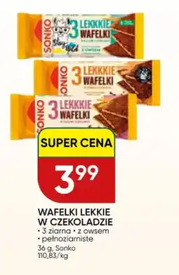 Chata Polska Wafelki lekkie w czekoladzie Sonko 3 ziarna z owsem oferta