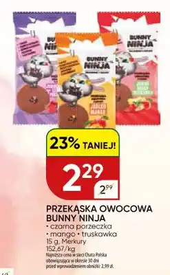 Chata Polska Przekąska owocowa czarna porzeczka Bunny Ninja oferta