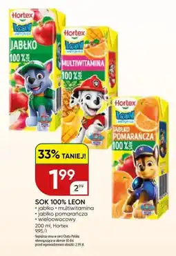 Chata Polska Sok 100% Hortex Leon jabłko oferta