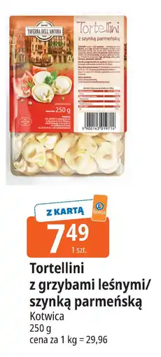 E.Leclerc Tortellini z grzybami leśnymi/szynką parmeńską oferta
