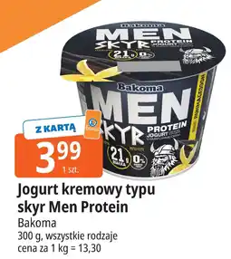 E.Leclerc Jogurt kremowy typu skyr Men Protein Bakoma oferta