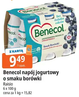 E.Leclerc Benecol napój jogurtowy o smaku borówki oferta