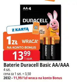 E.Leclerc Baterie duracell basic aa/aaa oferta