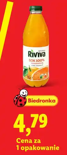 Lidl Sok 100% Pomarańcza oferta