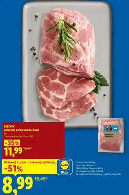 Lidl RZEŹNIK Karkówka wieprzowa bez kości oferta