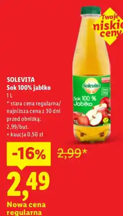 Lidl Sok 100% jabłko oferta