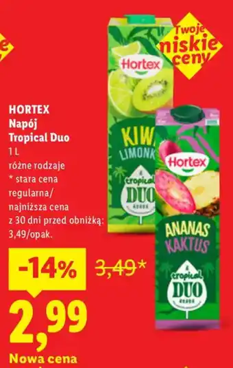 Lidl Napój Tropical Duo oferta