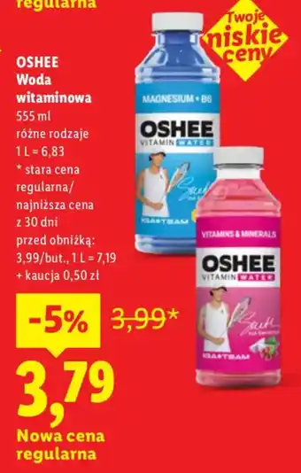 Lidl Woda witaminowa OSHEE oferta