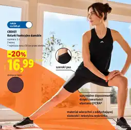Lidl CRIVIT Kolarki funkcyjne damskie oferta