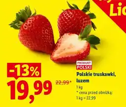 Lidl Polskie truskawki, luzem oferta