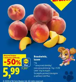 Lidl Brzoskwinie, luzem oferta