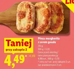 Lidl Pinsa margherita z serem gouda oferta