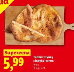 Lidl Panini z szynką z indyka i serem oferta