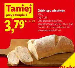 Lidl Chleb typu włoskiego oferta