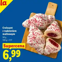 Lidl Croissant z nadzieniem malinowym oferta