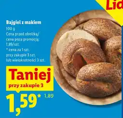 Lidl Bajgiel z makiem oferta