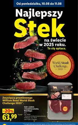 Lidl Steki z rostbefu z irlandzkiej wołowny Black Angus oferta