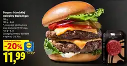 Lidl Burger z irlandzkiej wołowiny Black Angus oferta